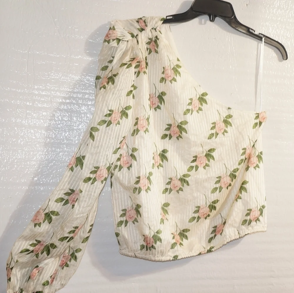Cami Nyc The Lenore One Shoulder Top Floral - Picture 10 of 14